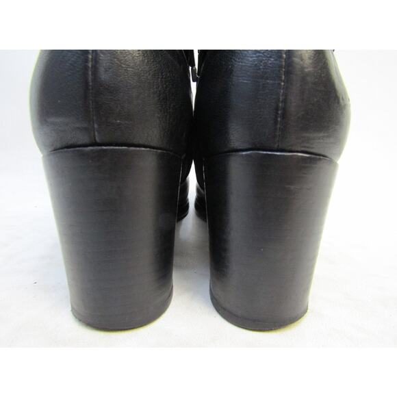 Alberto Fermani Womens Sz 39.5 EUR Black Leather Zip Ankle Fashion Boots Bootie - Picture 8 of 11